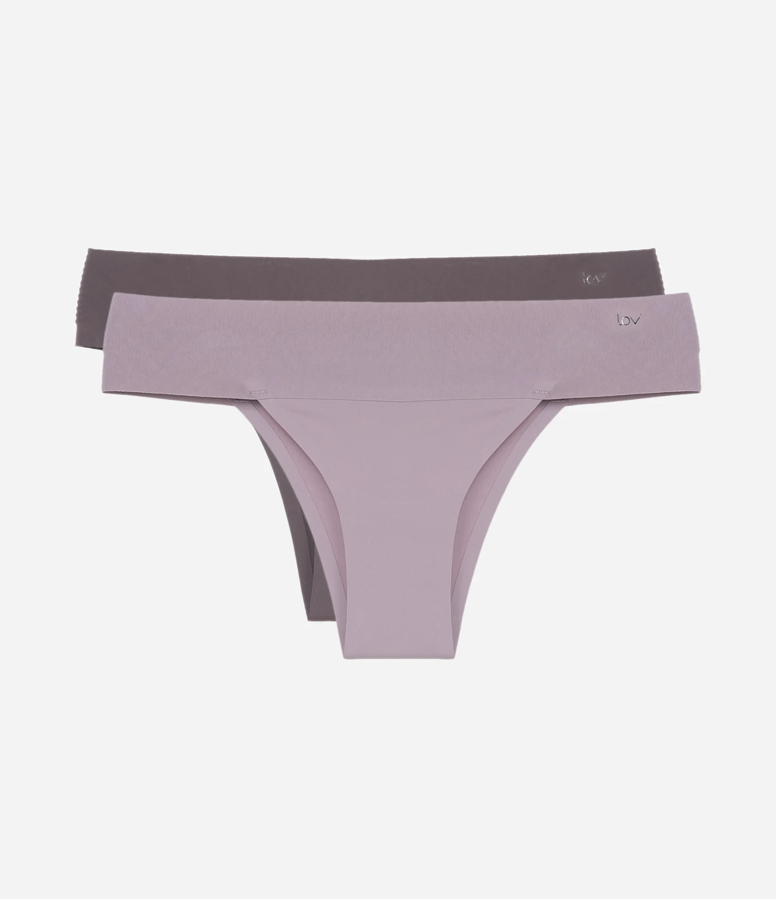 Kit 02 Calcinhas Biquini em Microfibra com Cós Largo Roxo 1