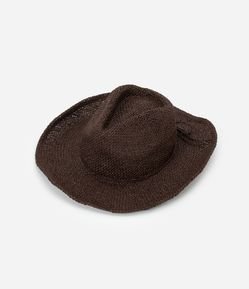 Chapéu Texturizado com Aba Larga