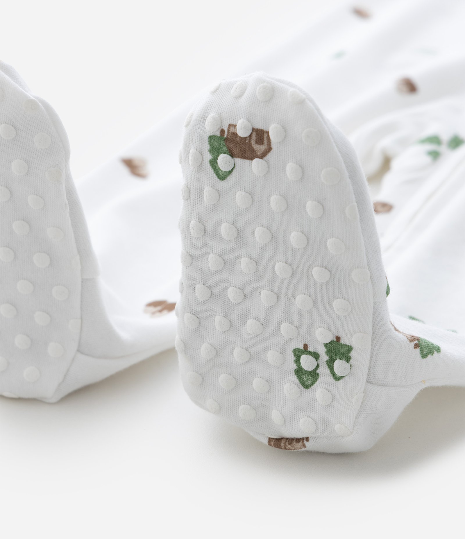 Macacão Infantil em Suedine com Estampa Aquarelada – Tam RN a 24 Meses Branco 9