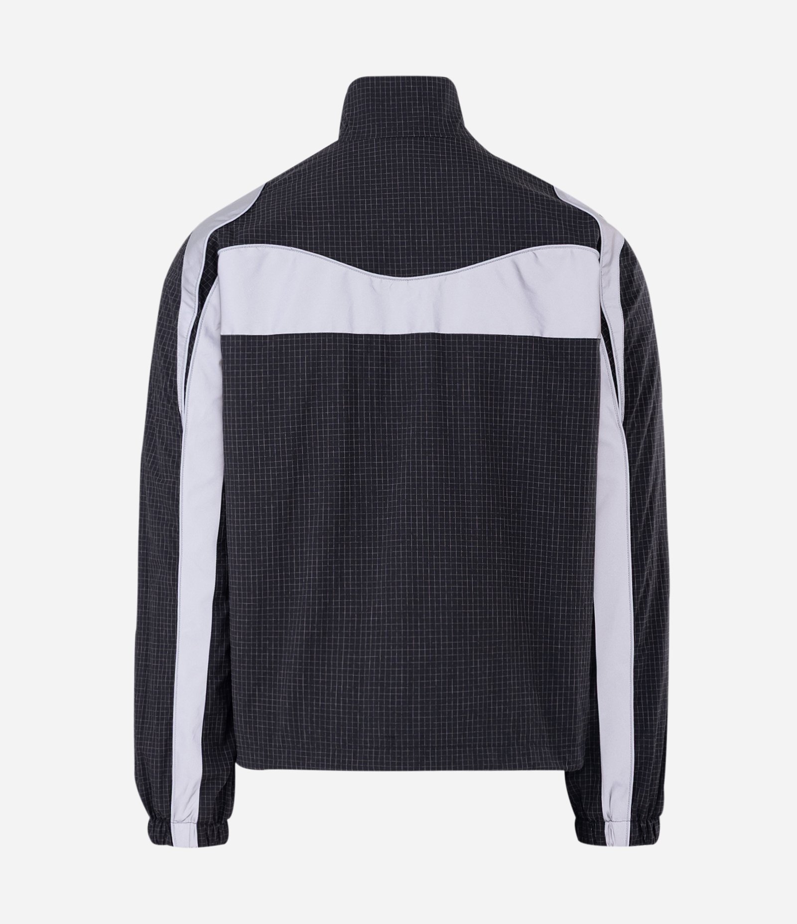 Jaqueta Leve Tecnologico Liso Quadriculado com Painéis Refletivos Preto 7