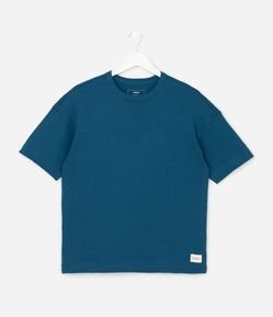 Camiseta Oversized Infantil em Suedine - Tam 5 a 14 Anos