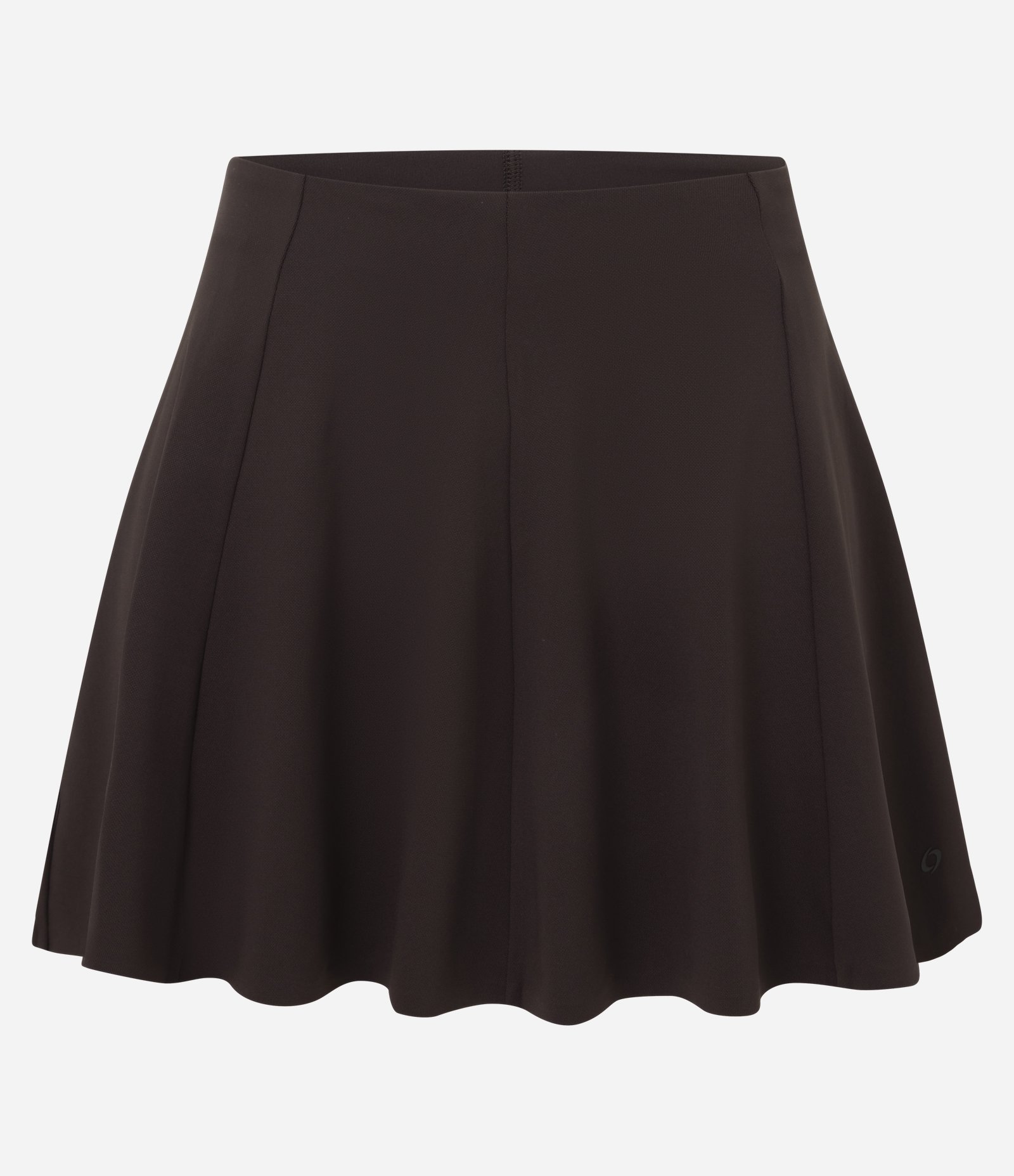 Short Saia Esportivo Curto em Microfibra Marrom 6