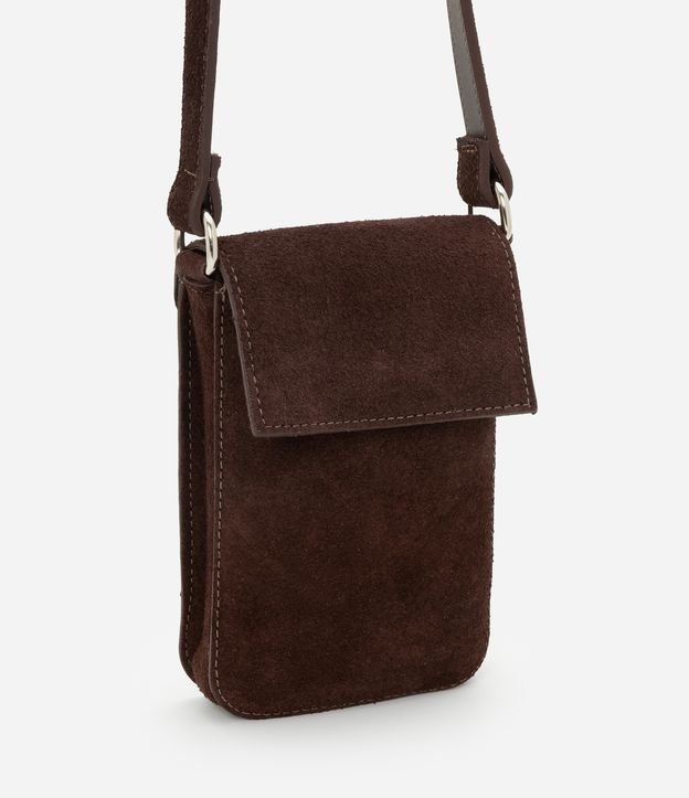 Bolsa Shoulder em Couro Liso Pelo de Vaca