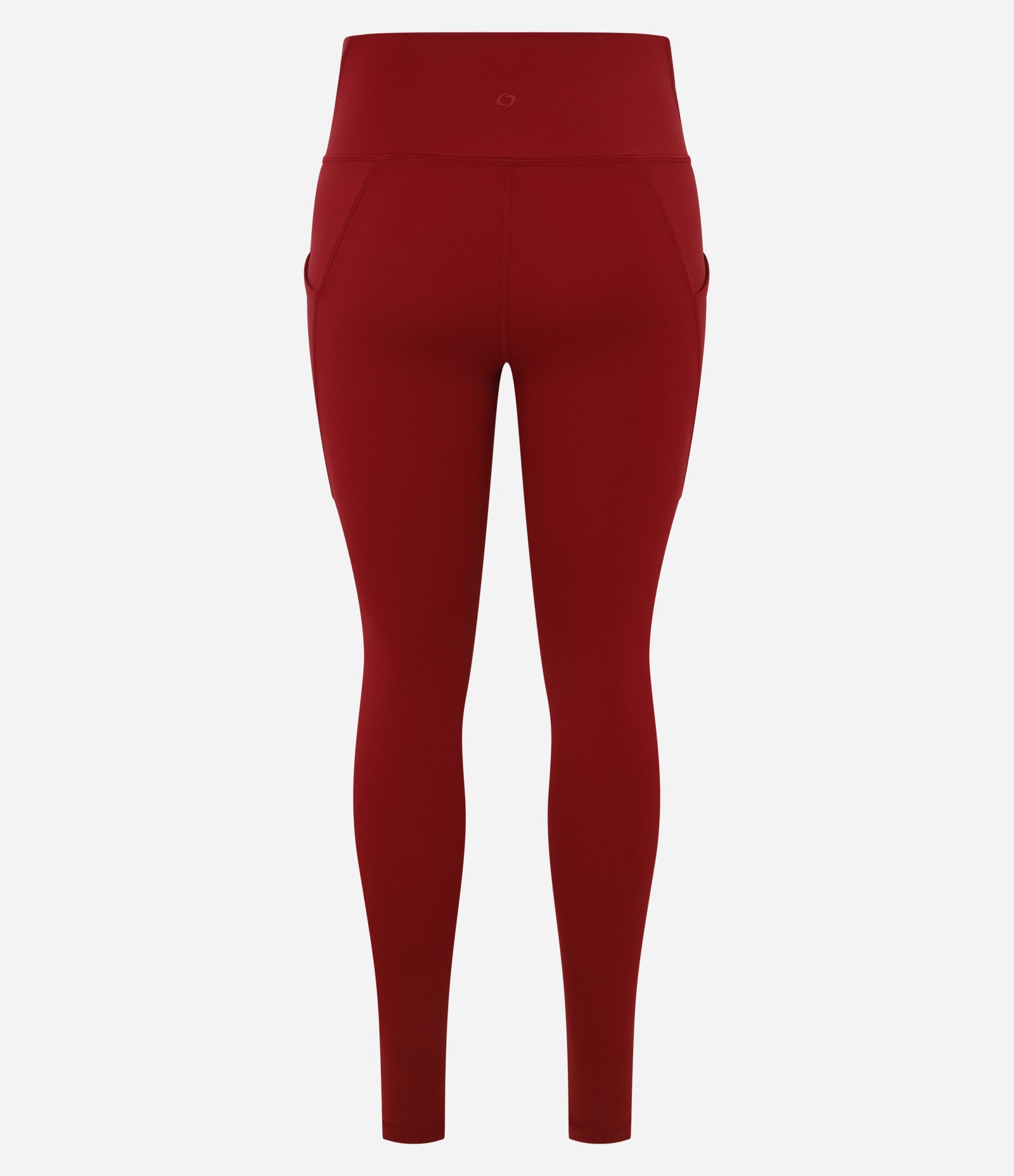 Calca Legging Esportiva em Microfibra com Bolsos Vermelho 6