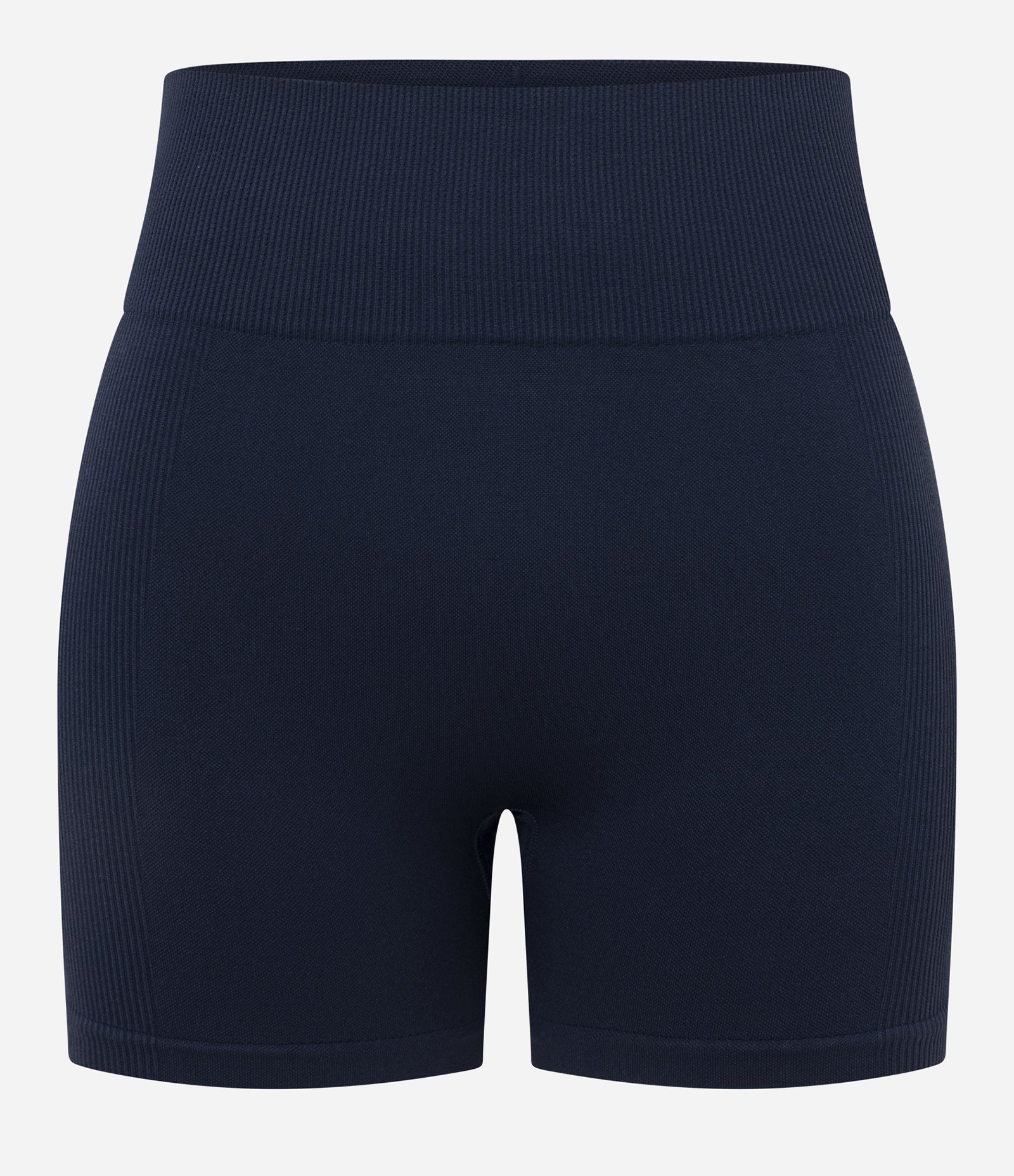 Bermuda Esportiva em Poliamida Seamless com lateral Canelada Azul 4