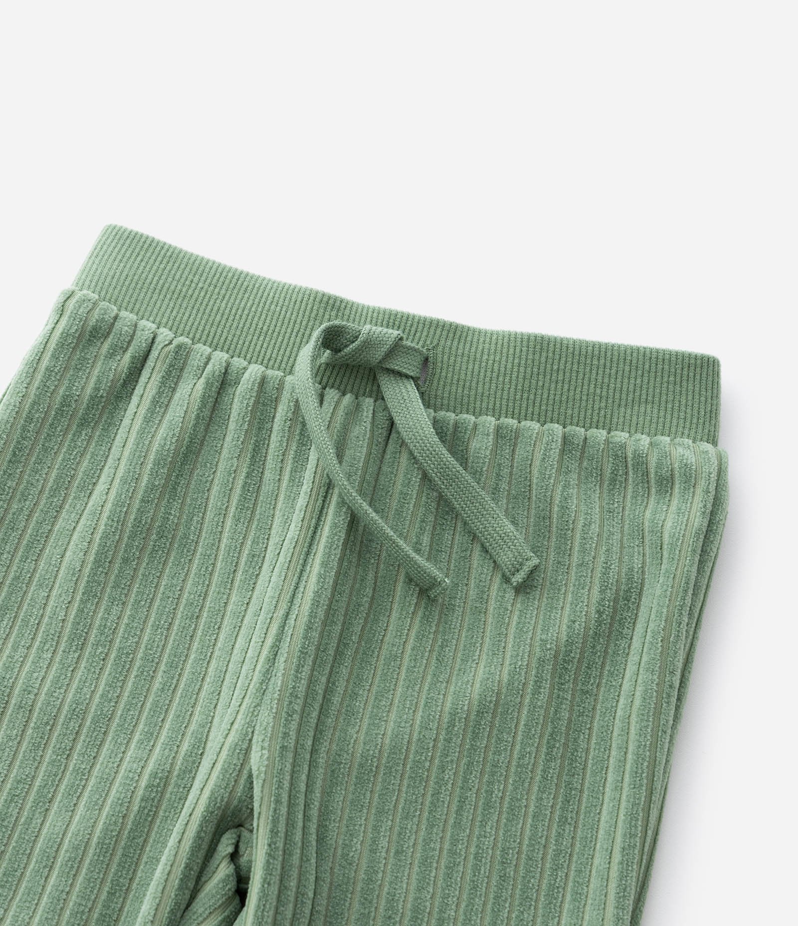 Conjunto Infantil Canelado com Casaco e Calça Jogger – Tam 0 a 24 Meses Verde 8