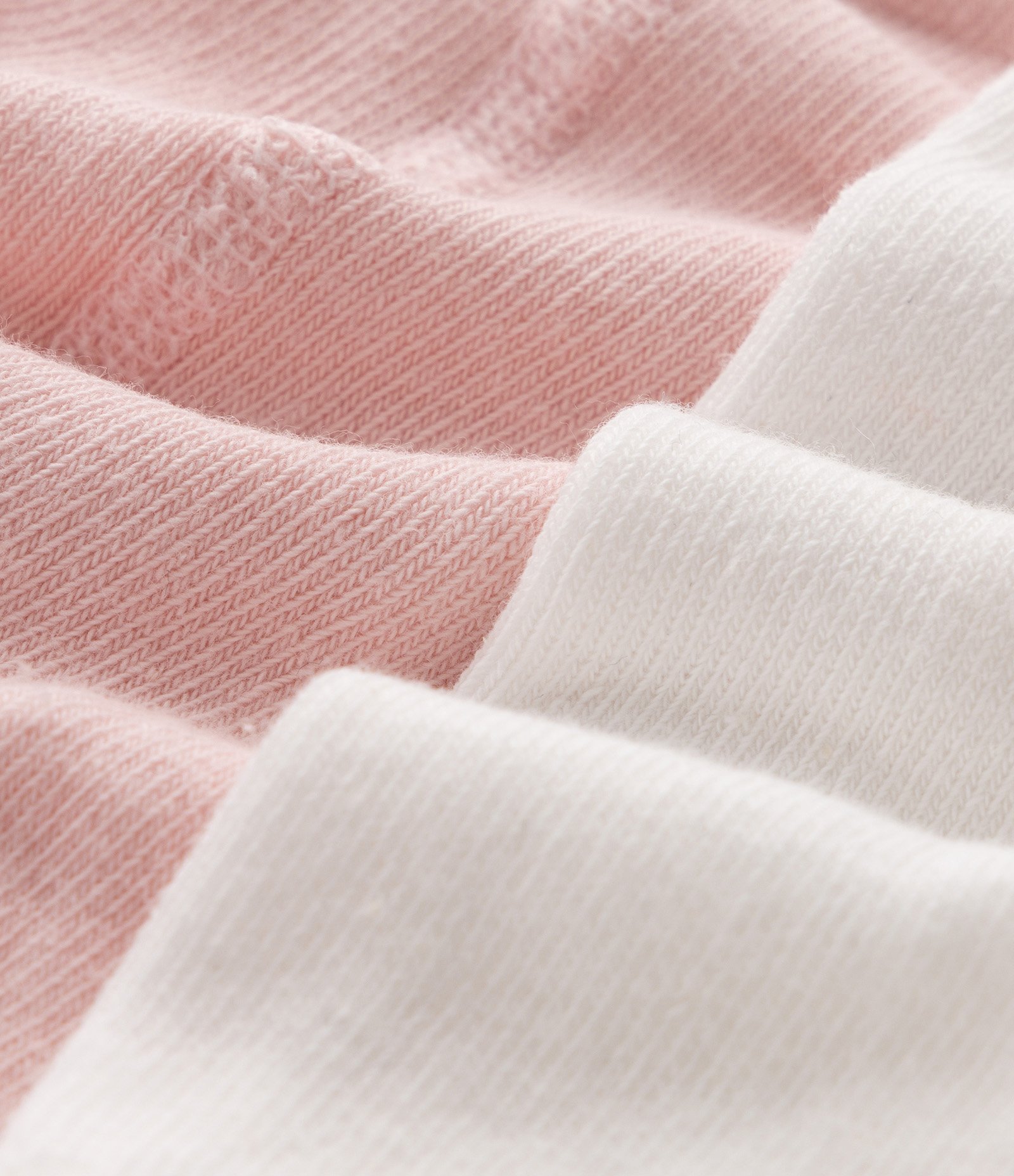 Kit 02 de Meia Calça Infantil Texturizada – Tam 0 a 12 Meses Rosa/Branco 3