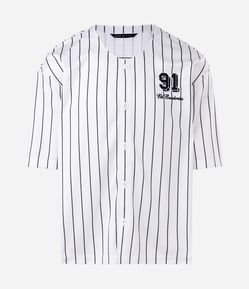 Camisa Manga Curta Baseball Brooklyn