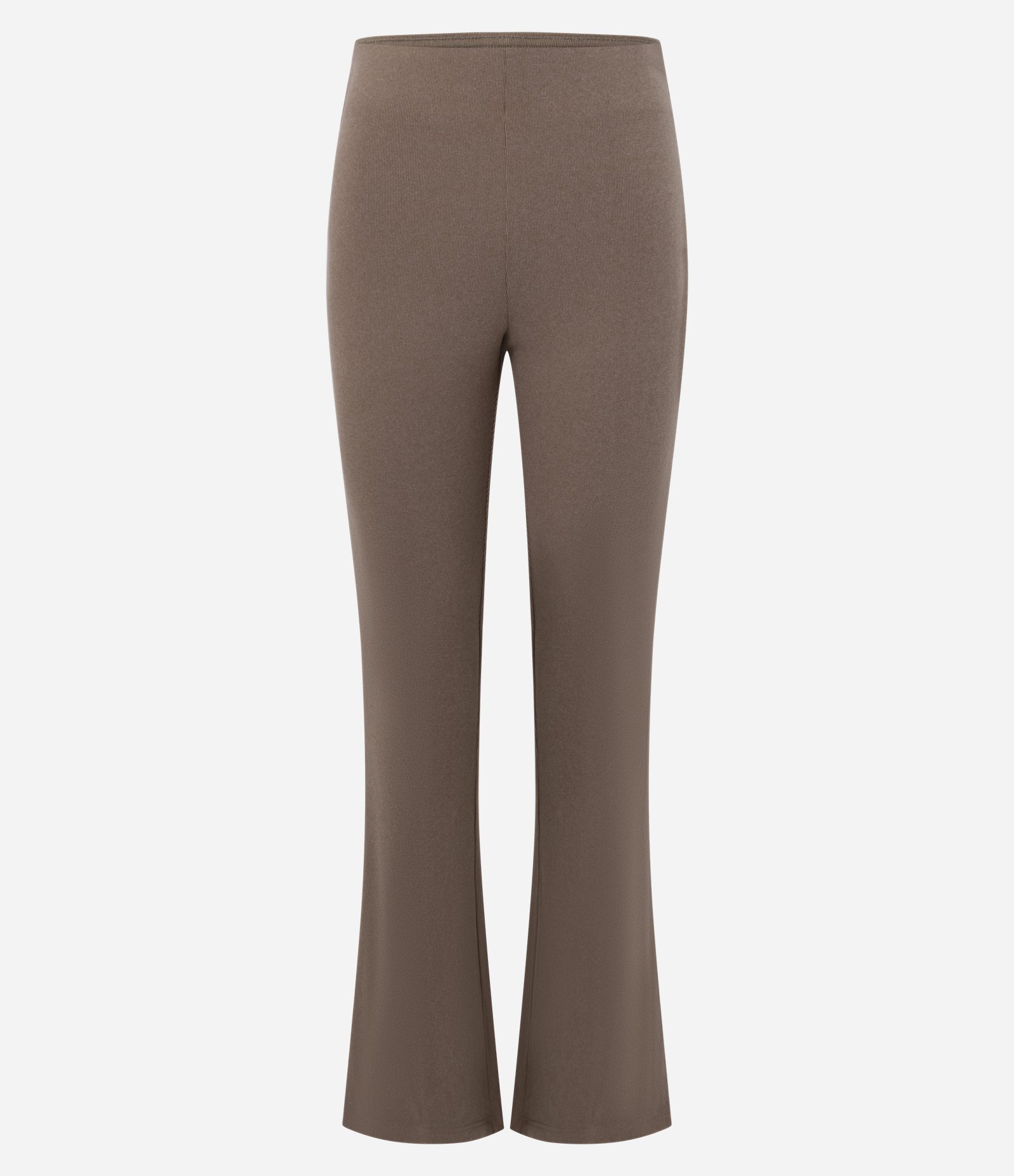 Calça Flare Esportiva com Textura Bege 5