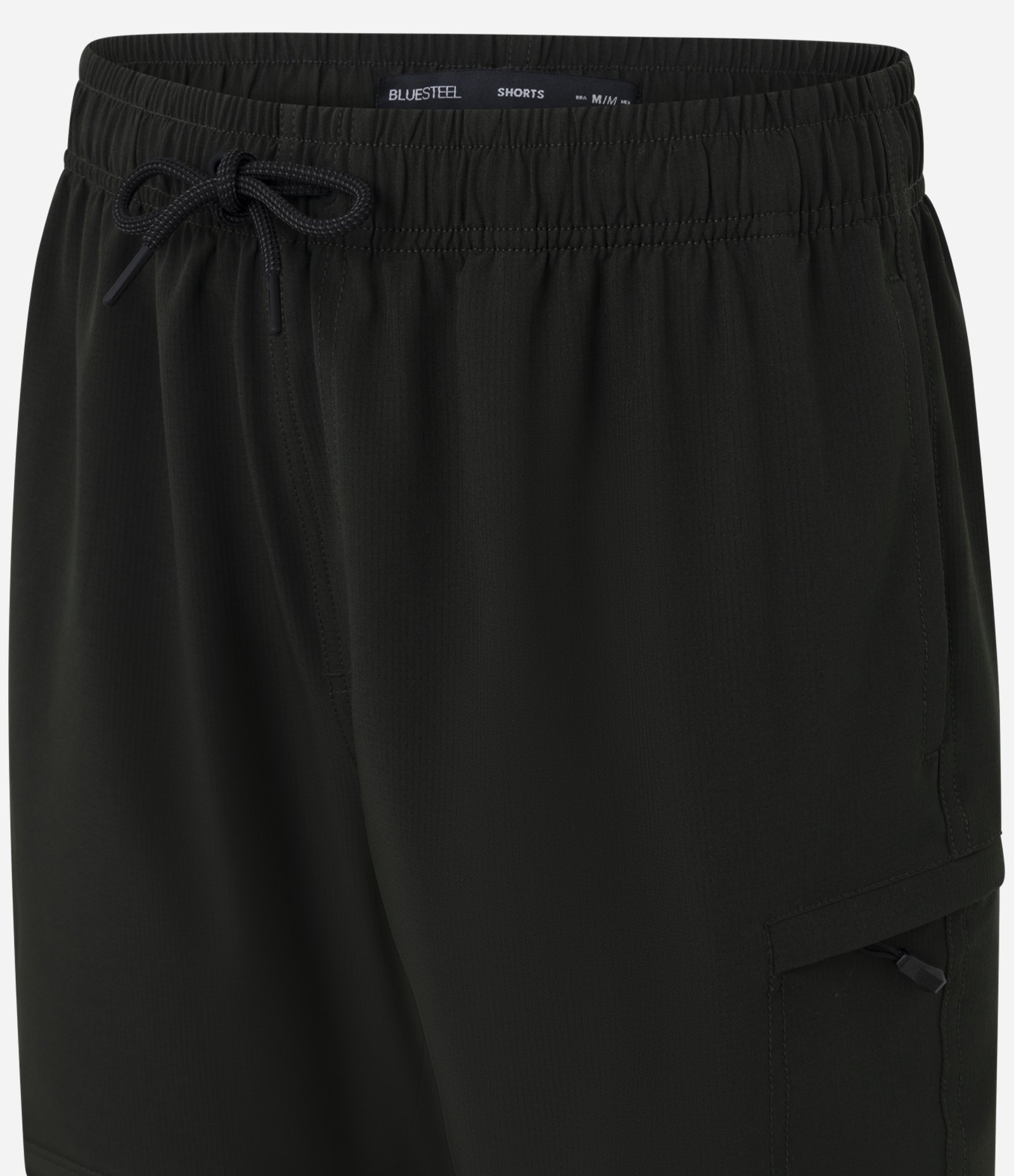 Bermuda Cargo Reta em Ripstop com Bolso Lateral Verde Escuro 5