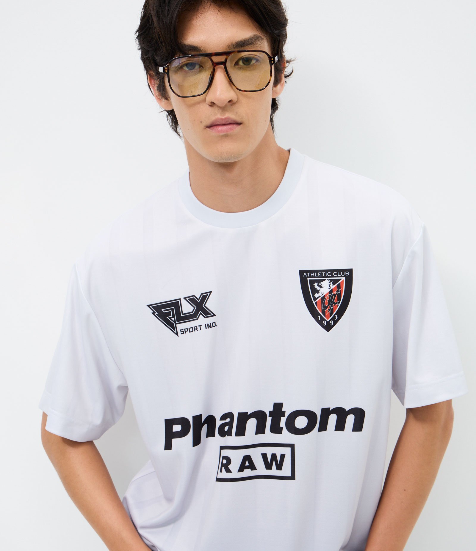 Camisa Boxy Manga Curta Phantom Branco 1