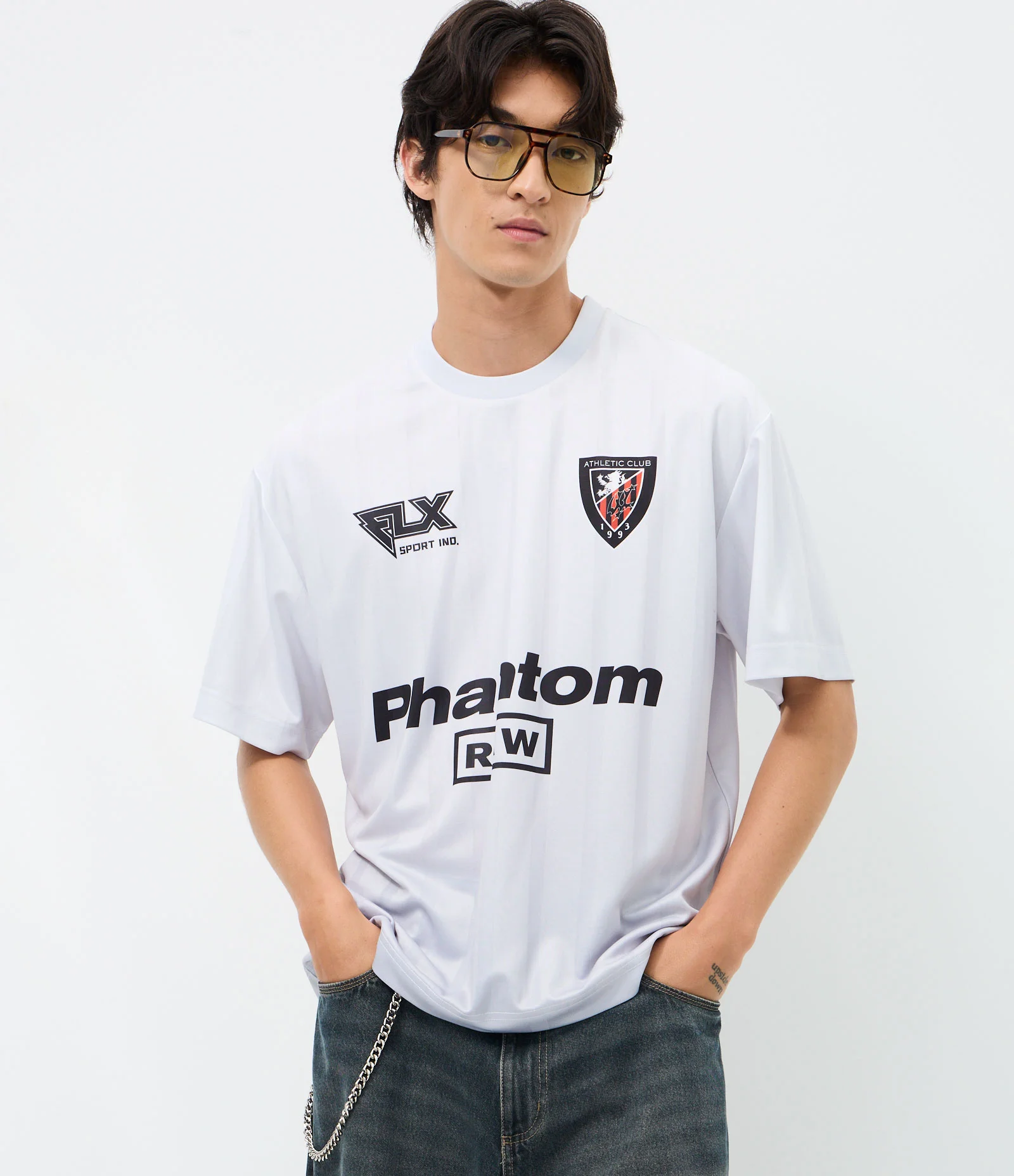 Camisa Boxy Manga Curta Phantom Branco 2