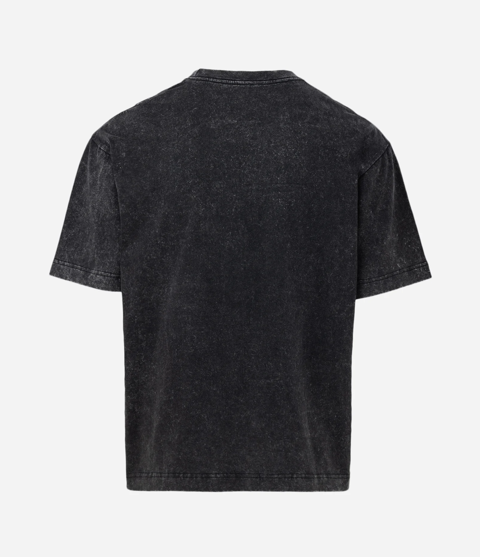Camiseta Boxy em Algodão com Lettering Outcast Preto 2
