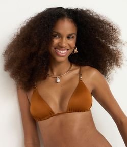 Biquíni Cortininha em Microfibra com Aviamento na Alça