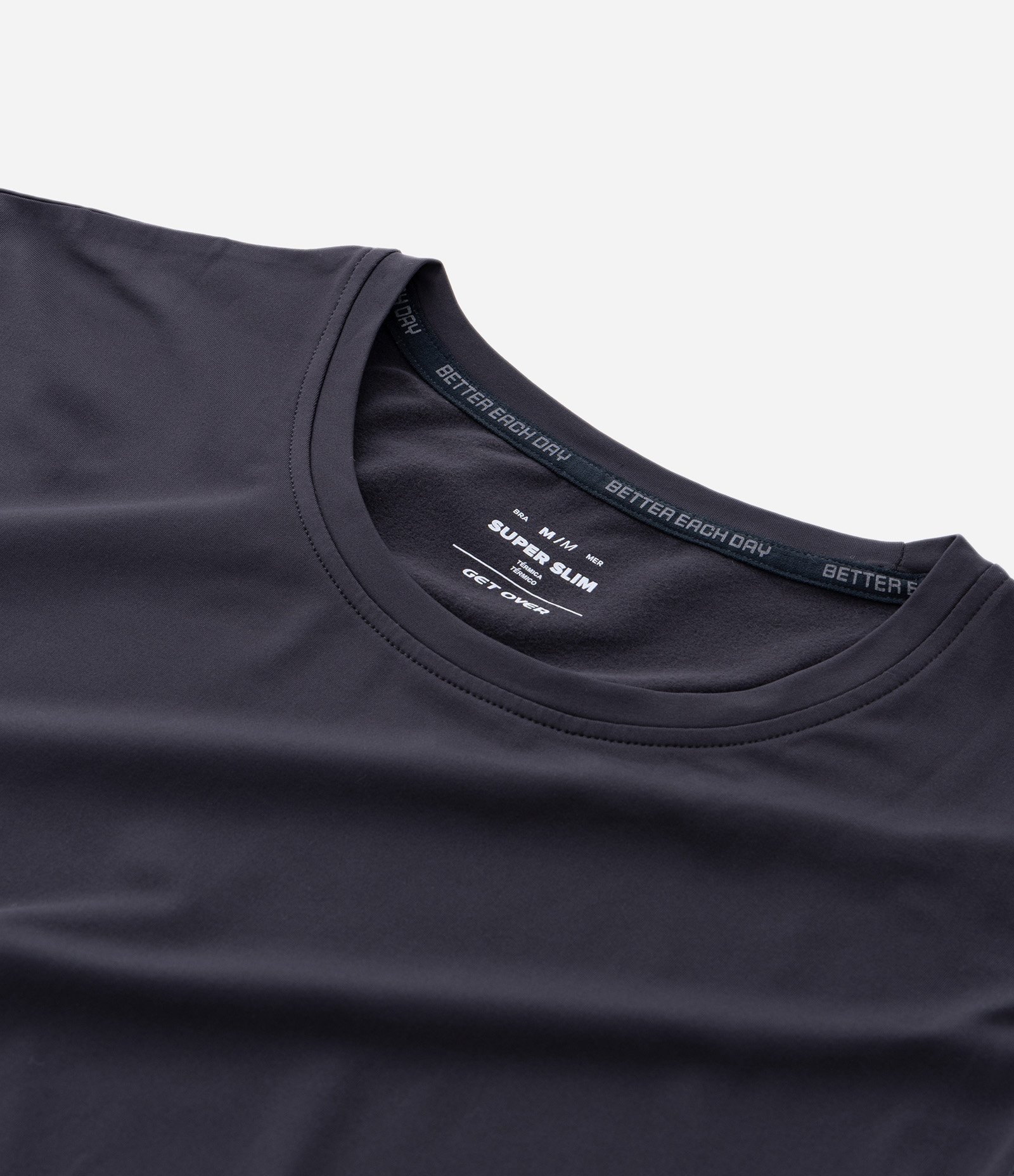 Camiseta Térmica Regular com Manga Longa Cinza Chumbo 3