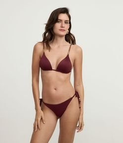 Biquíni Calcinha String Empina Bumbum em Microfibra