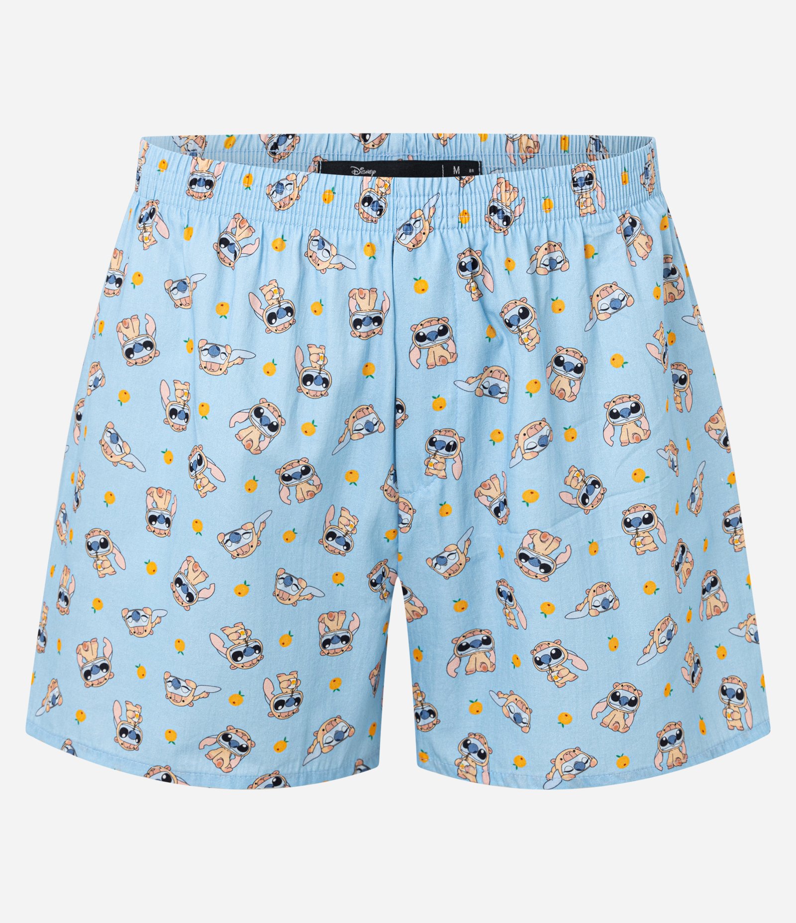Cueca Samba Canção em Tricoline com Estampa do Stitch Capivara Azul 1