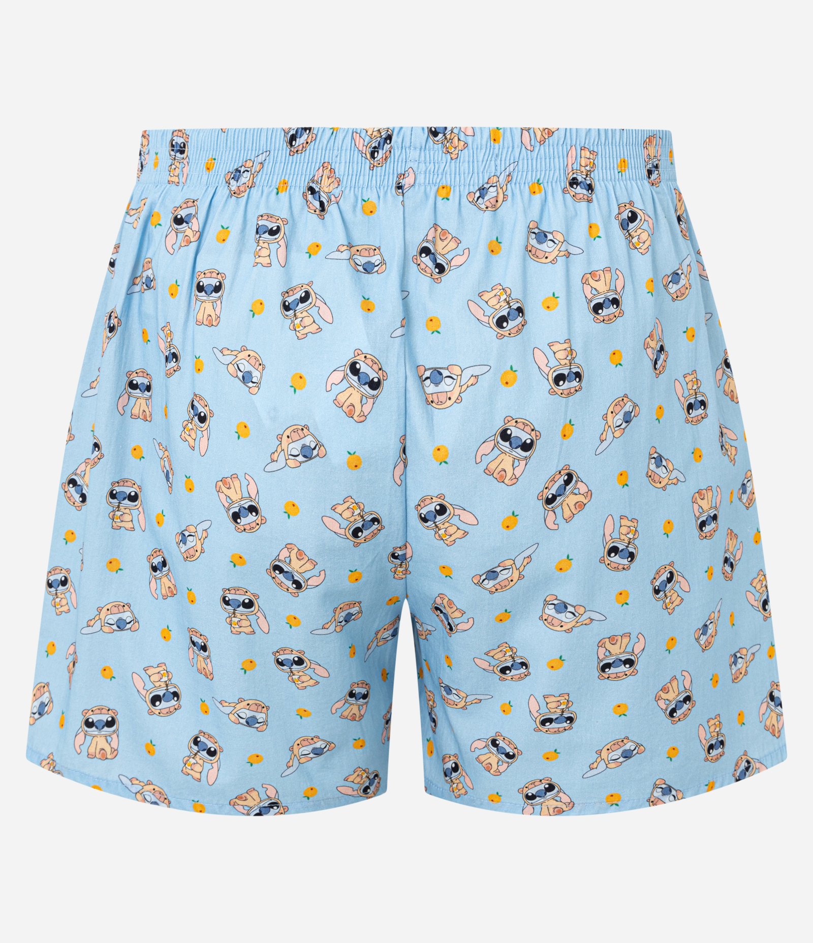 Cueca Samba Canção em Tricoline com Estampa do Stitch Capivara Azul 2