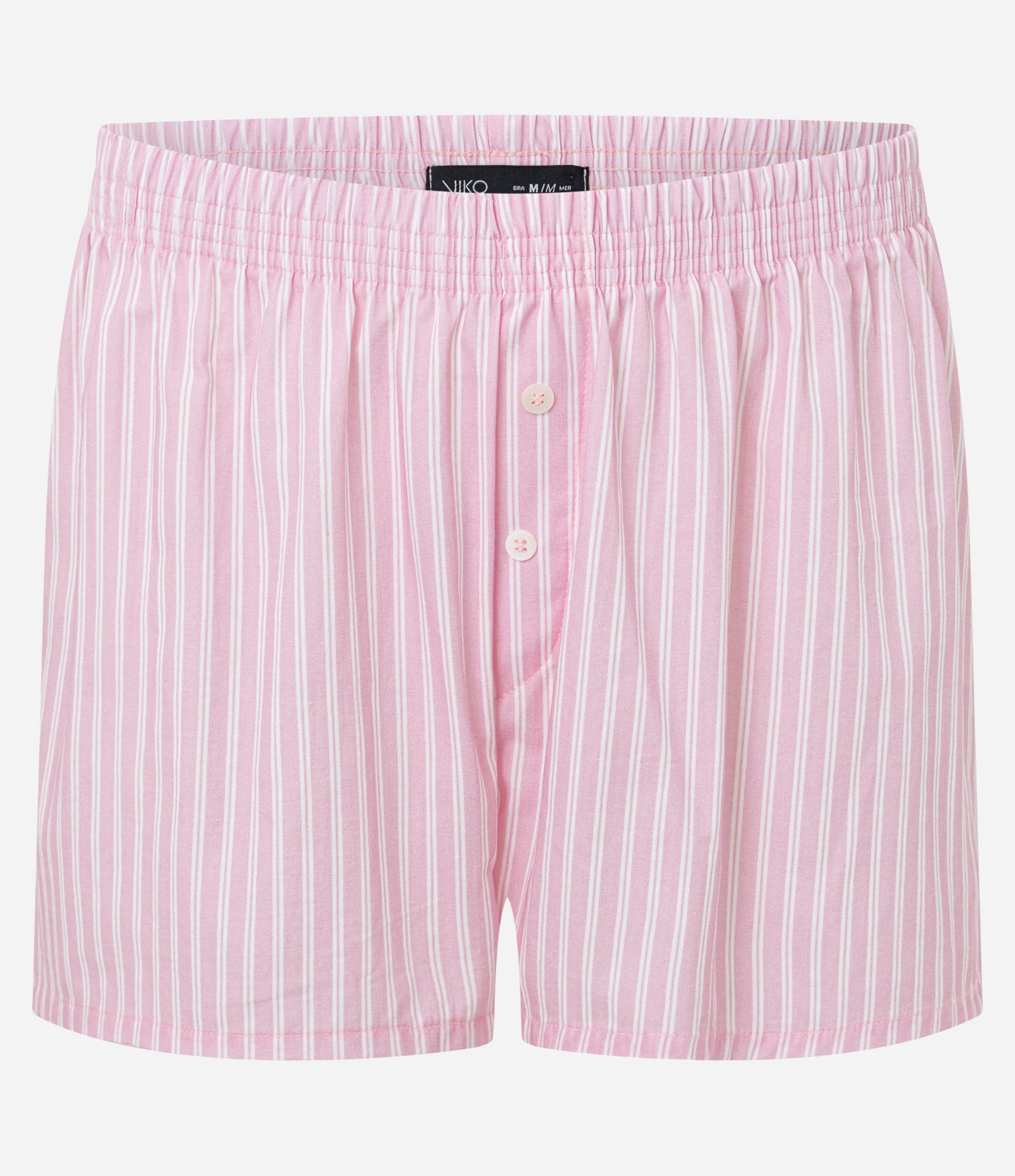 Cueca Samba Canção em Tricoline Com Listras Verticais Rosa 1