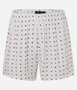 Cueca Samba Canção em Viscose com Estampa Chalis Naipes