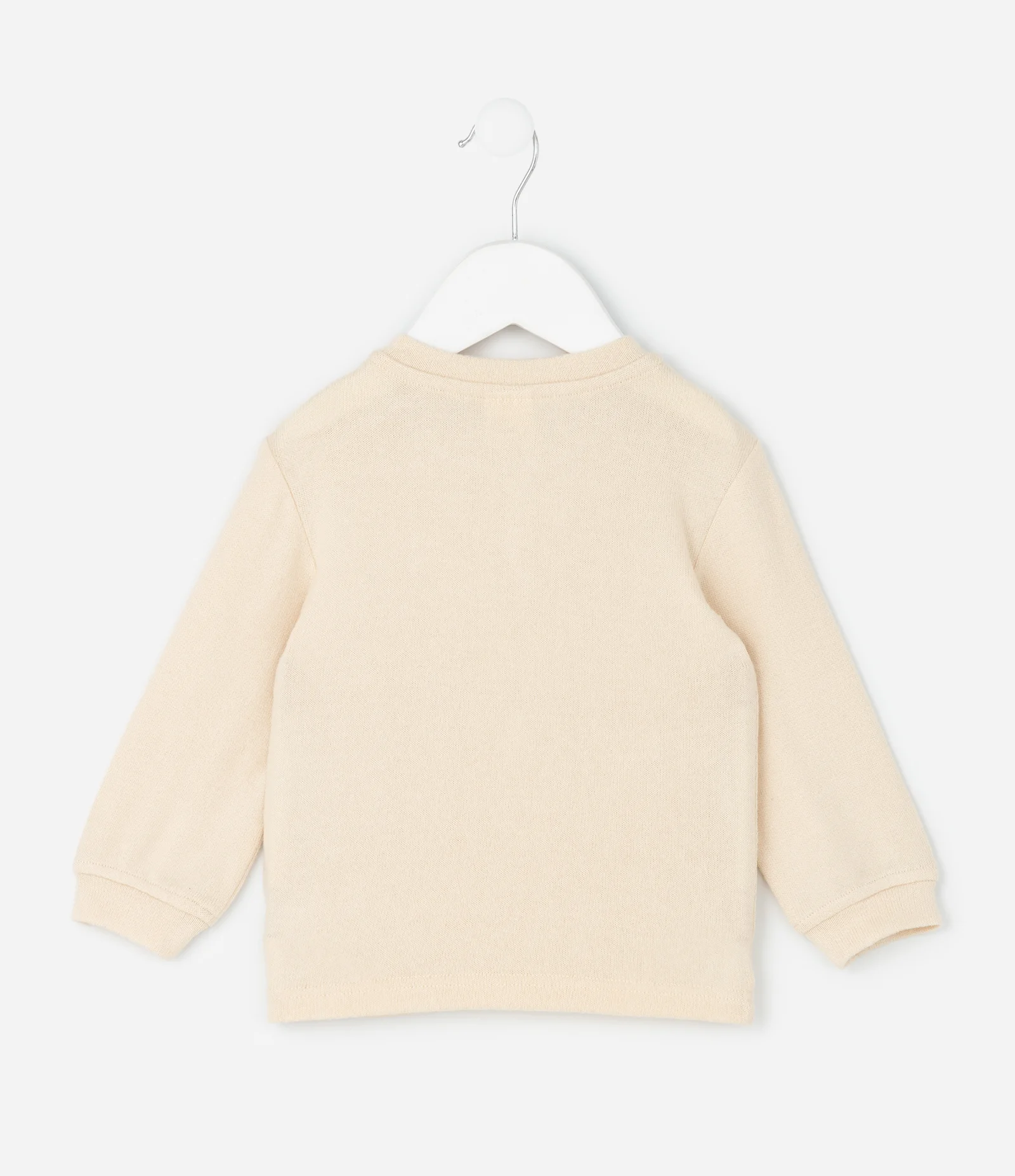 Casaco Infantil com Detalhe Bordado – Tam 0 a 18 Meses Bege 2