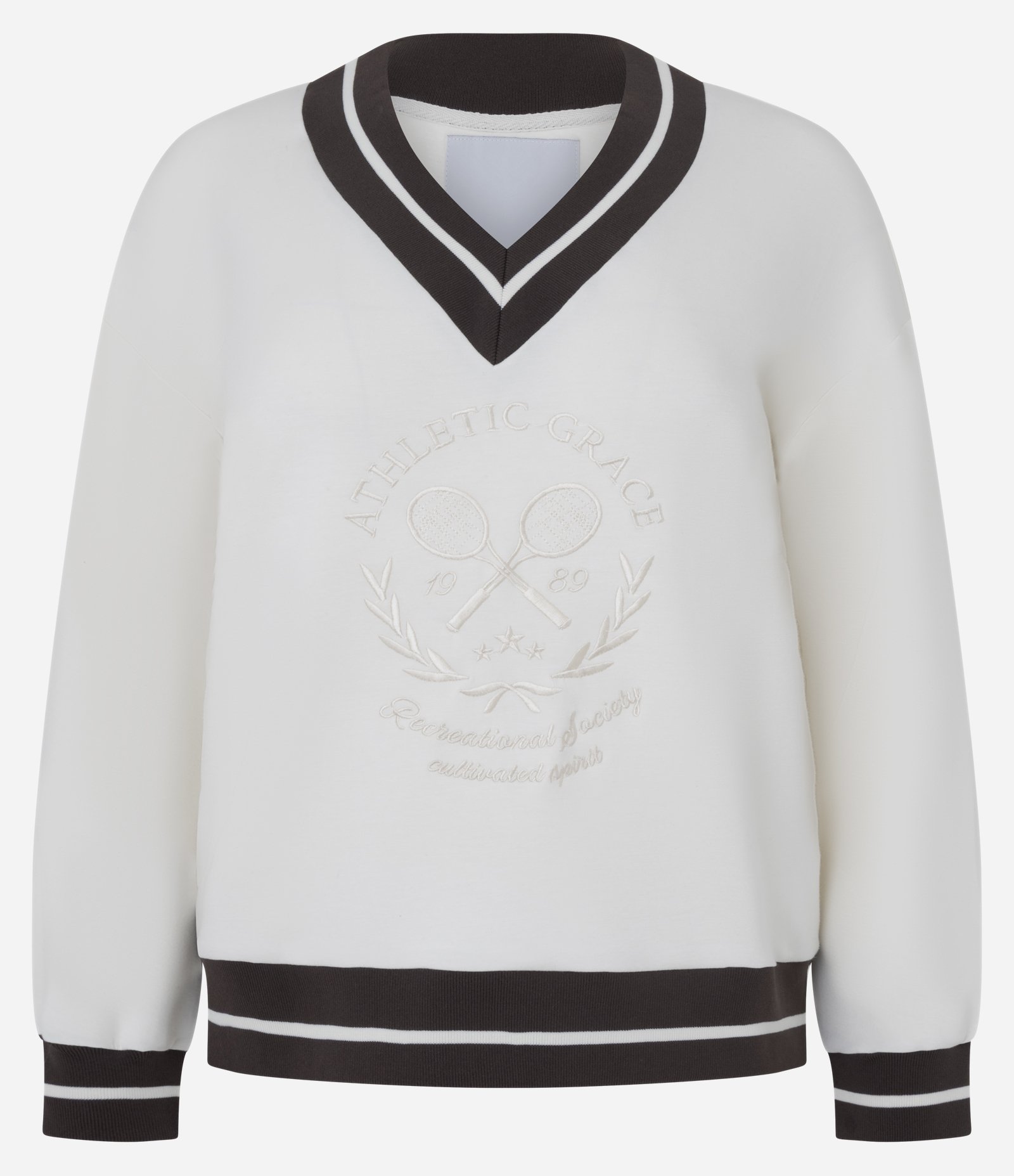 Suéter Oversized Esportivo com Lettering Bordado Off White 5