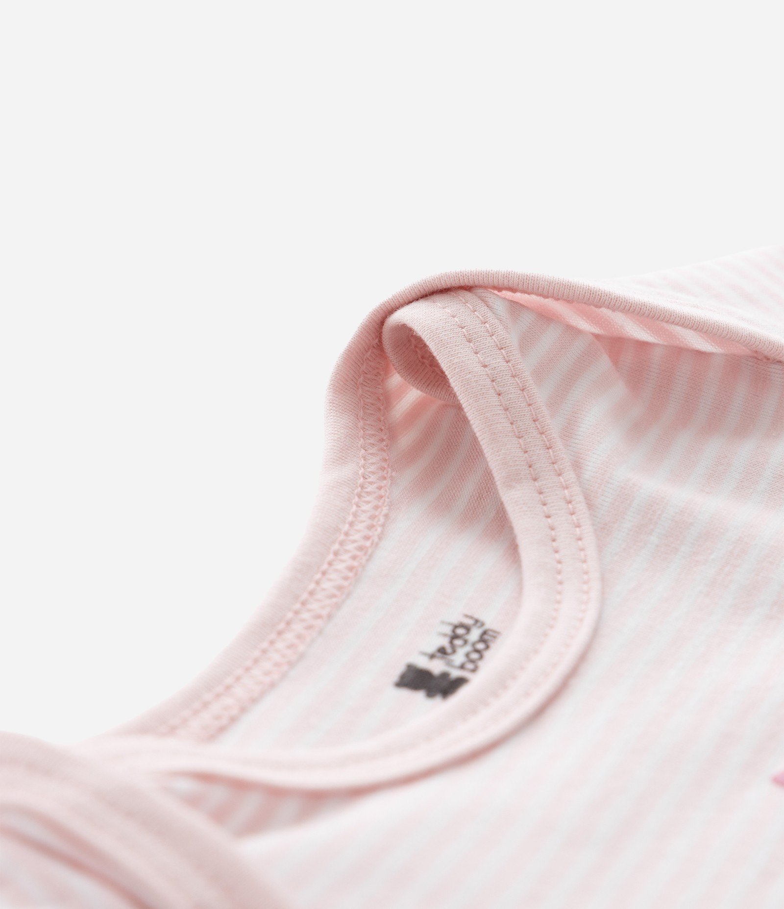 Body Infantil com Estampa de Pássaro e Listras - Tam RN a 18 Meses Rosa 5