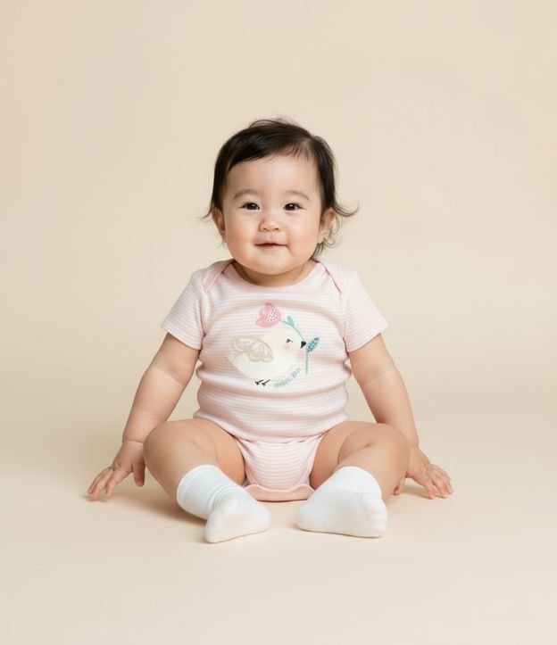 Cor: Rosa | Tamanho: 9-12M