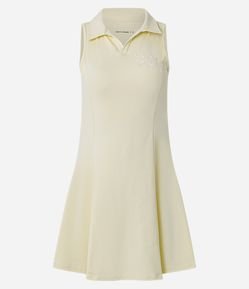 Vestido Evasê Esportivo em Microfibra com Short Interno