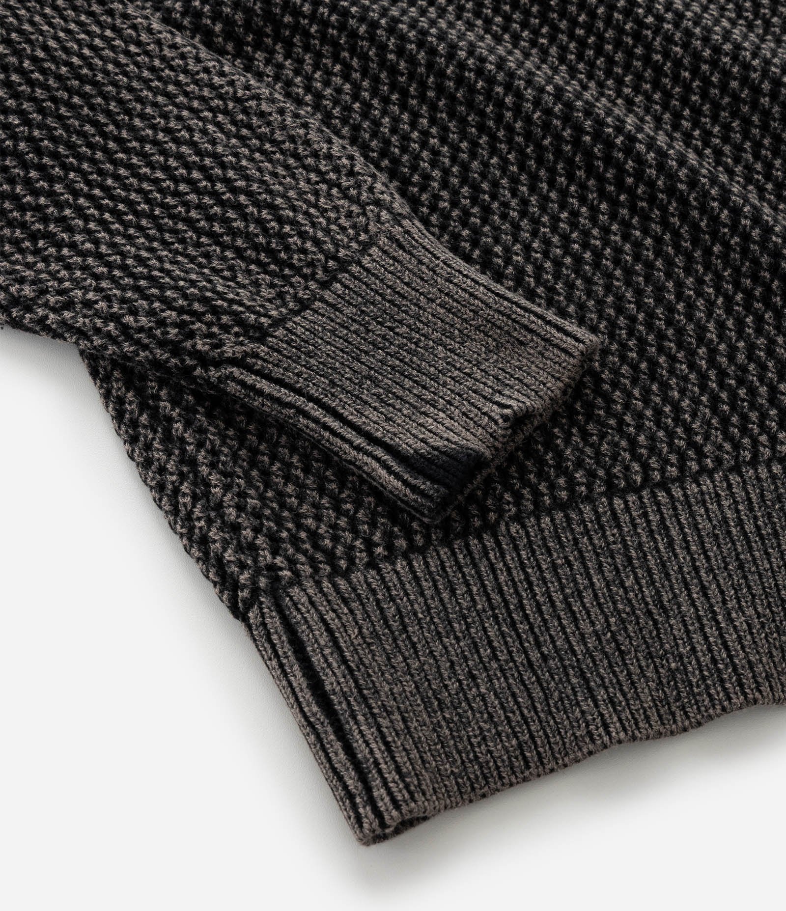 Suéter em Tricô Texturizado com Detalhe Jacquard Localizado Cinza Metalizado 9