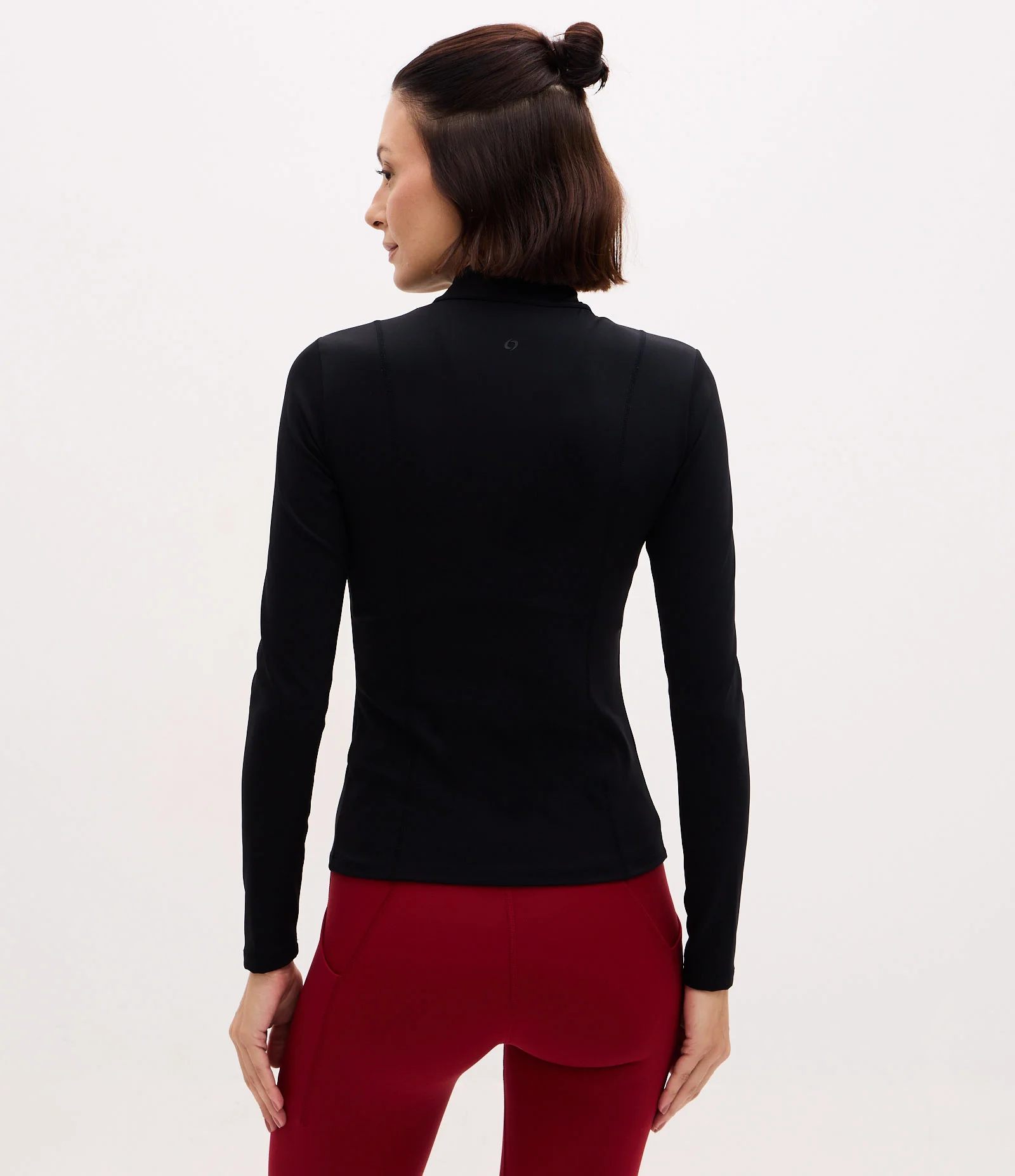 Jaqueta Esportiva em Microfibra com Zíper e Bolsos Preto 5