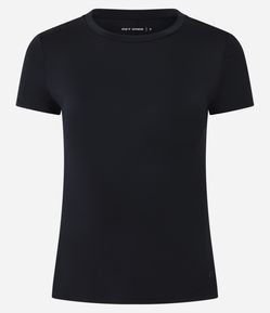 Camiseta Esportiva em Microfibra com Manga Curta