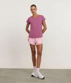 Camiseta Esportiva em Microfibra Texturizada