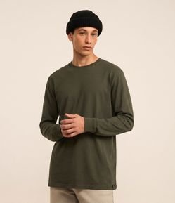 Camiseta Comfort em Algodão com Manga Longa