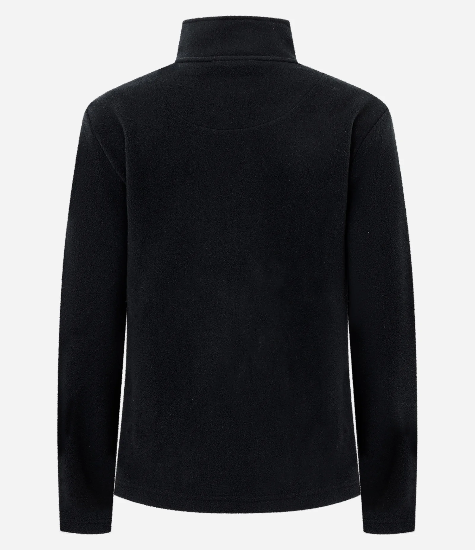 Jaqueta Pesada Esportiva em Fleece com Gola Alta Preto 3