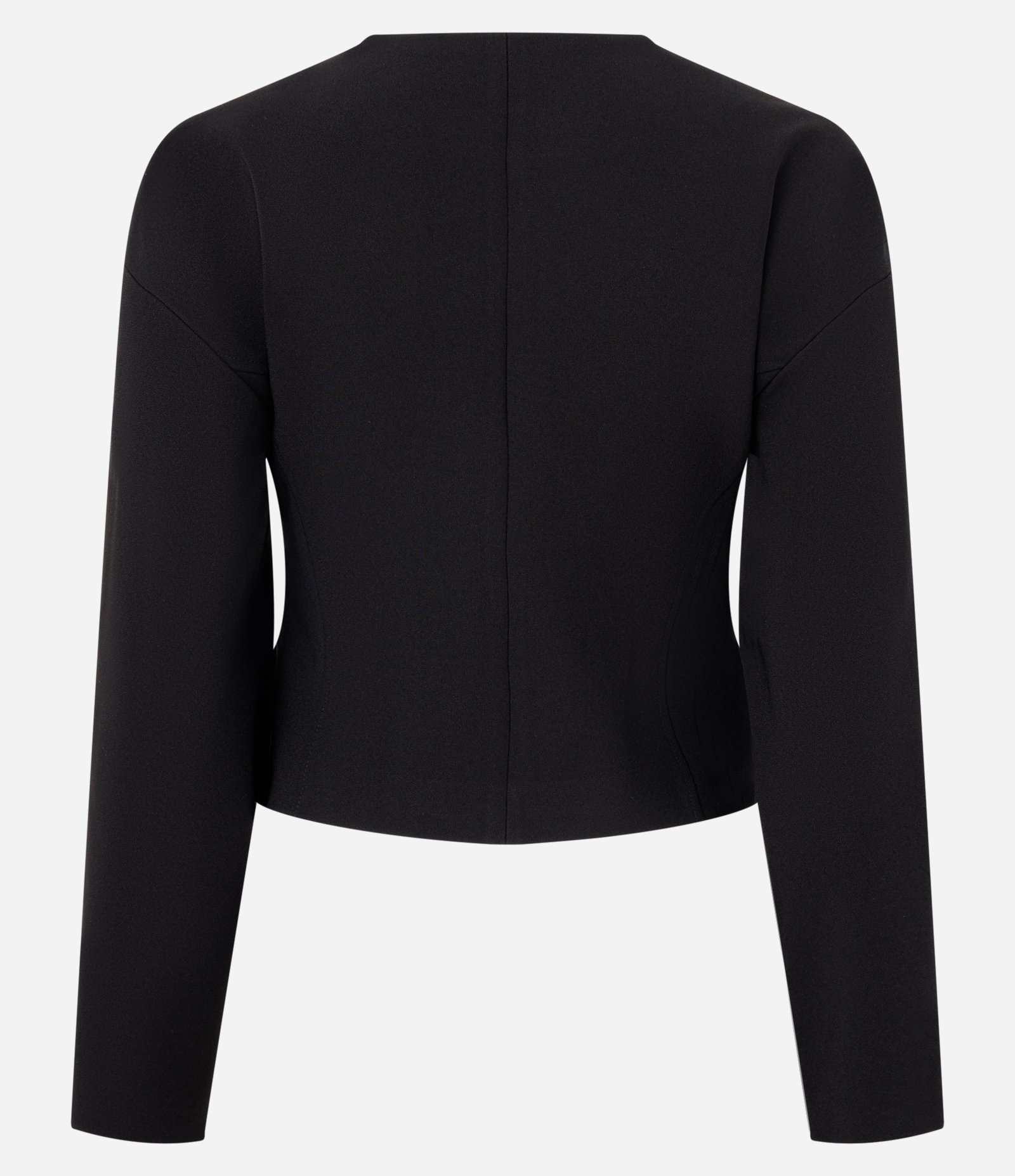 Blazer Slim Alfaiatada com Cava Deslocada e Manga Balloon Preto 7