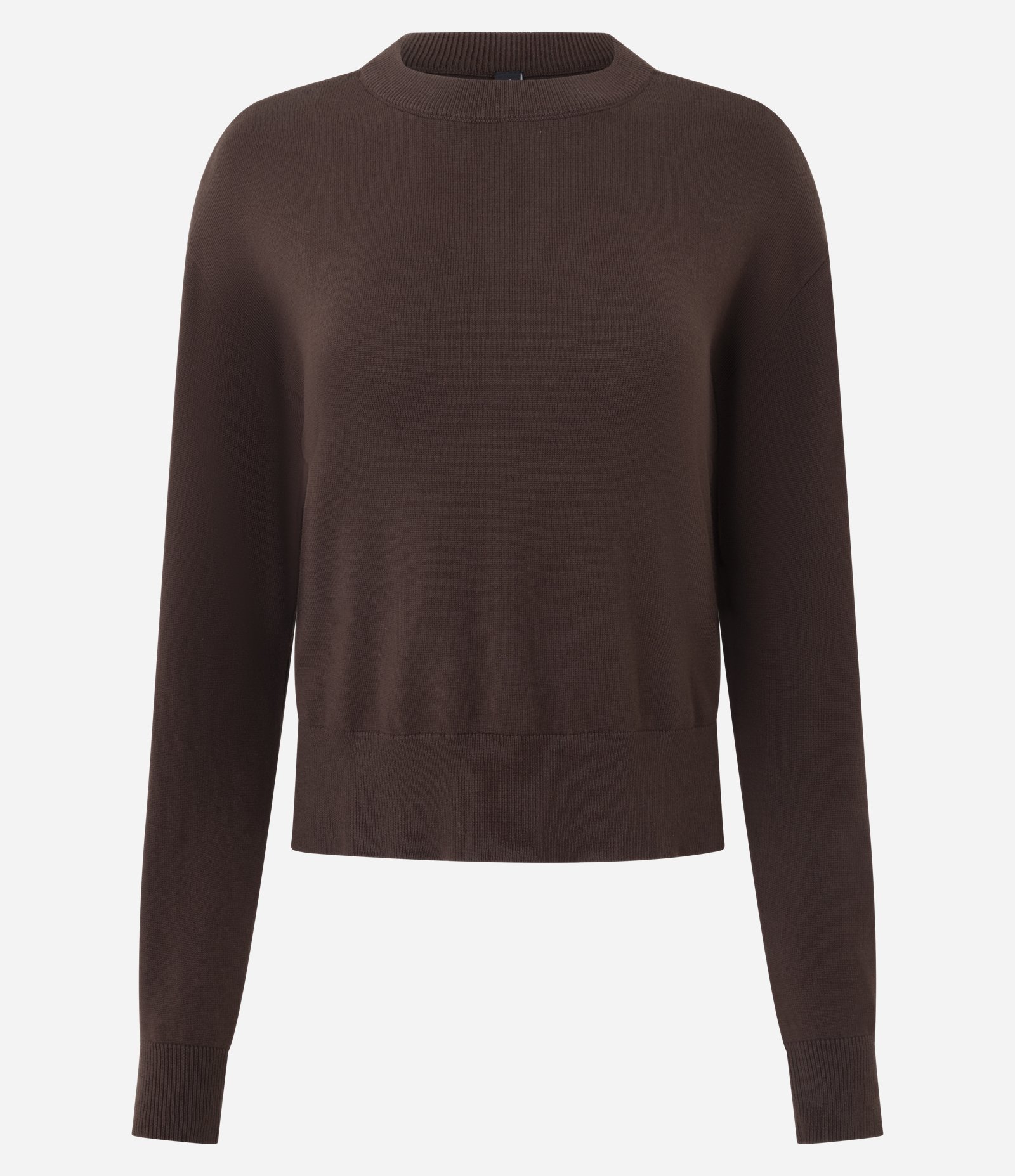 Suéter Boxy em Tricô com Gola e Punhos Canelados Vermelho 1