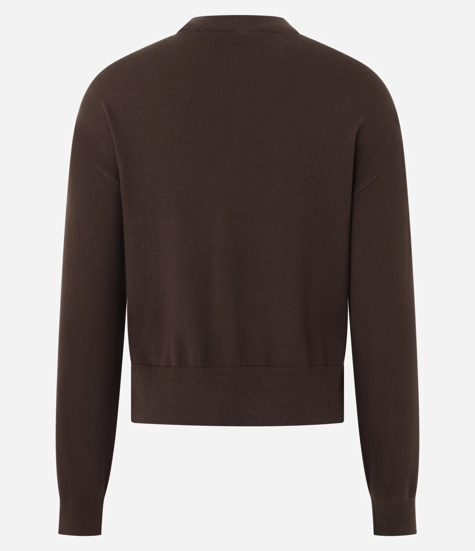 Suéter Boxy em Tricô com Gola e Punhos Canelados Vermelho 3