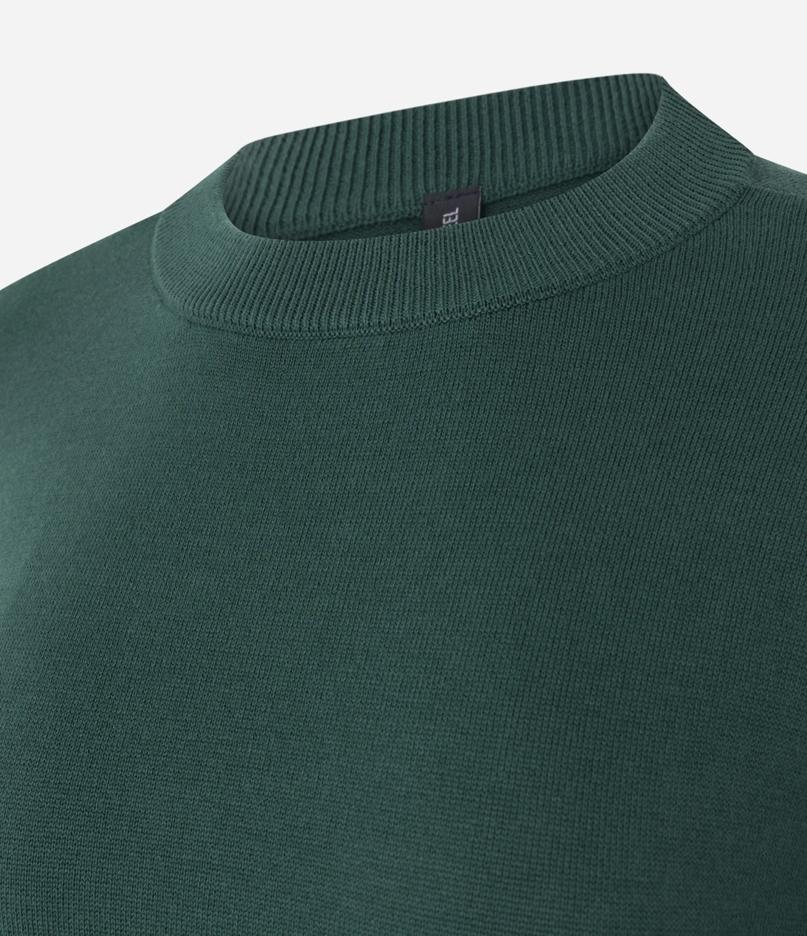 Suéter Boxy em Tricô com Gola e Punhos Canelados Verde 2