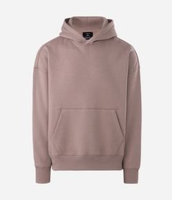 Blusão Moletom Boxy com Felpa em Algodão