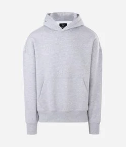 Blusão Moletom Boxy com Felpa em Algodão