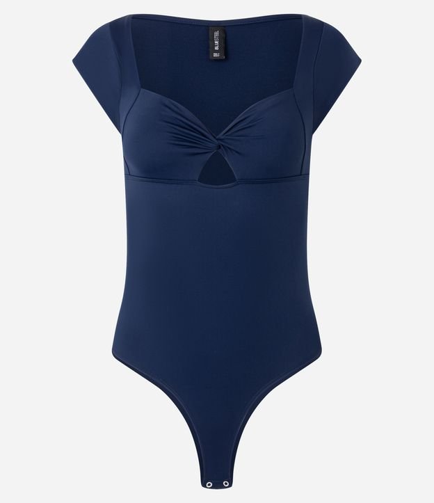 Body em Poliamida com Decote Coração e Nózinho