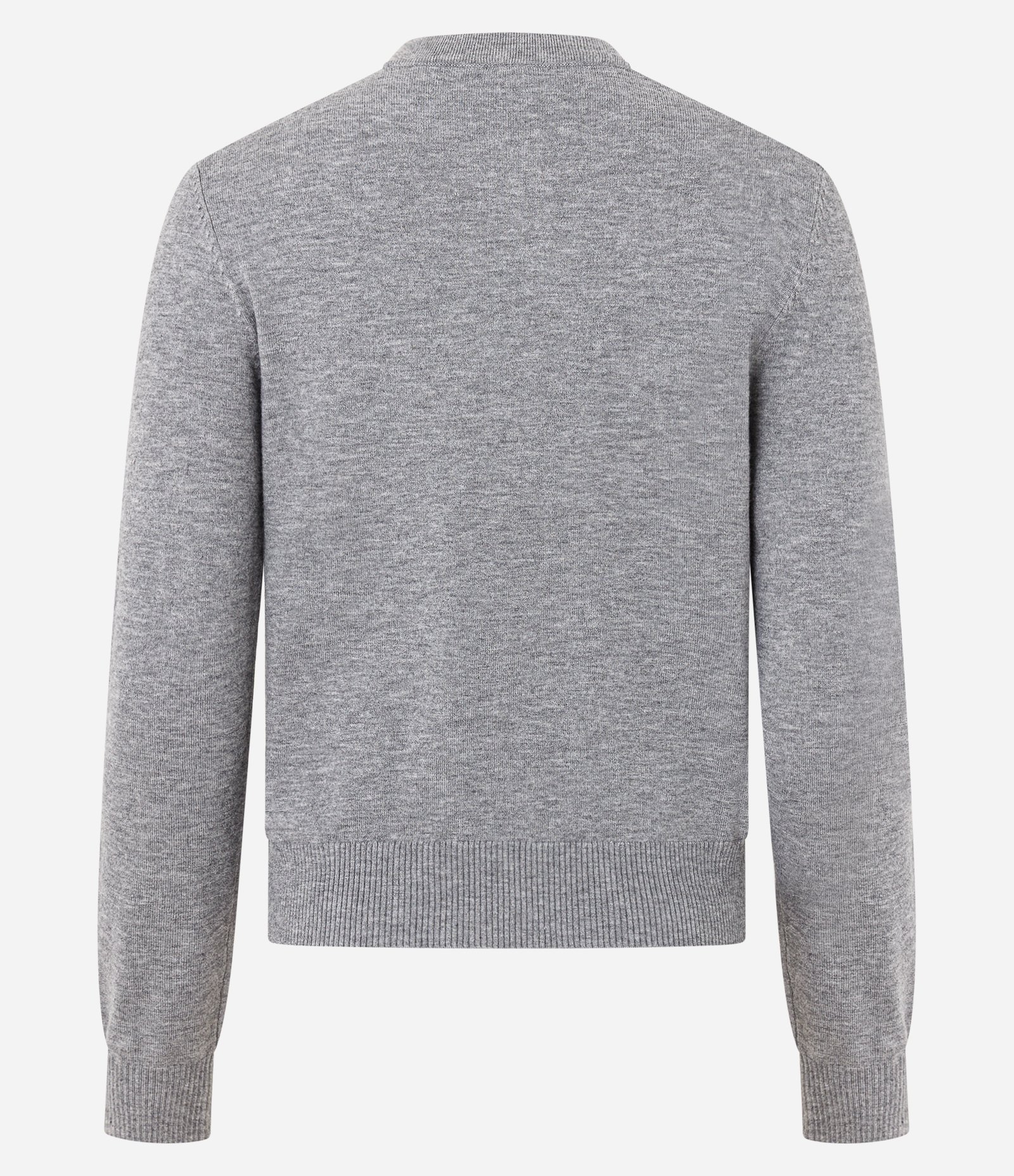 Cardigan Básico em Tricô com Botões e Gola Redonda Cinza 7