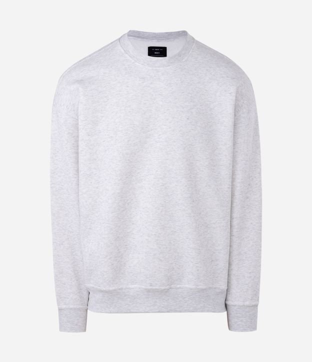 Blusão Boxy em Moletom com Felpa Liso