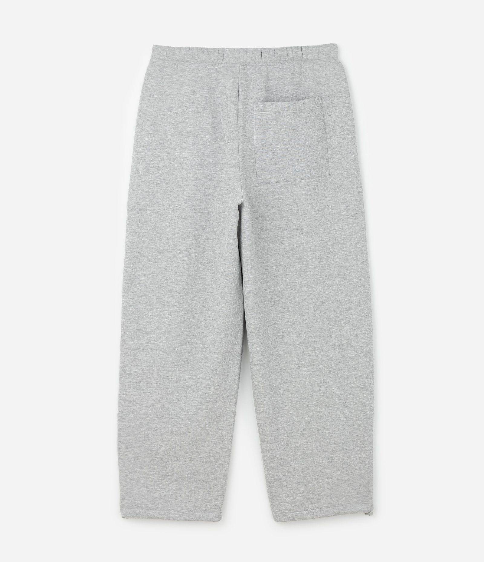 Calça Baggy em Moletom com Felpa com Barra Regulável Cinza Claro 6