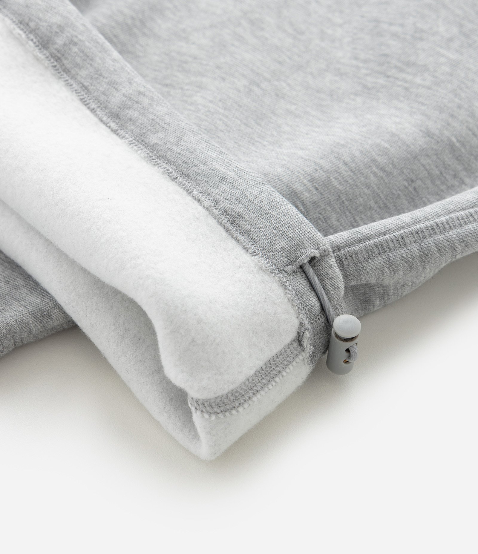 Calça Baggy em Moletom com Felpa com Barra Regulável Cinza Claro 8