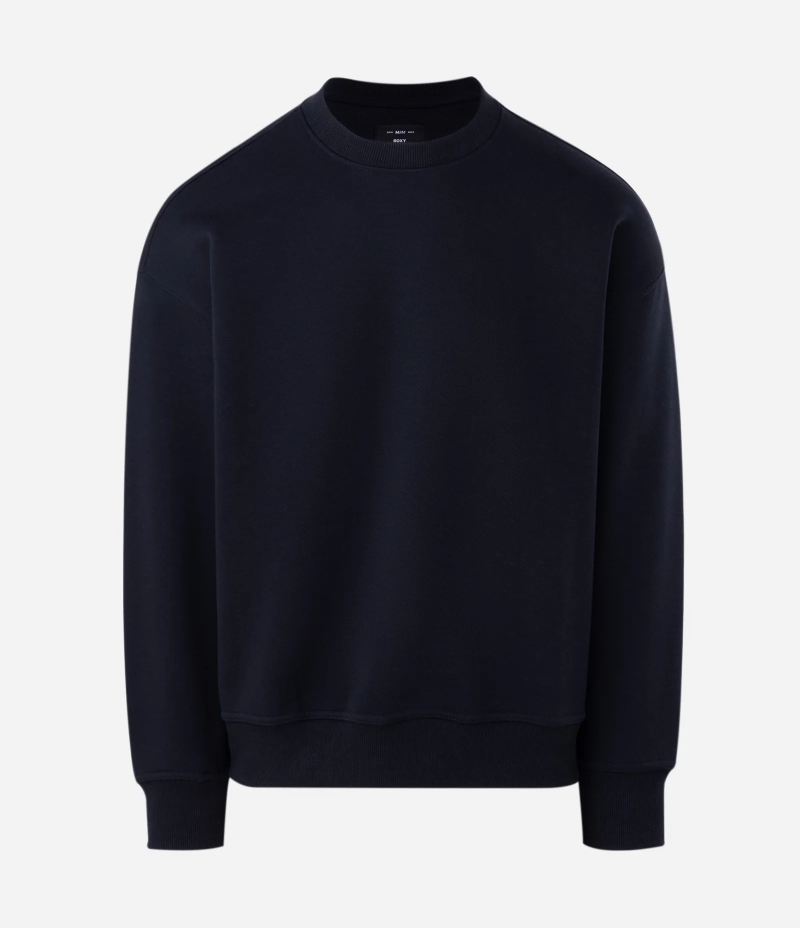 Blusão Boxy em Moletom com Felpa Liso Preto 1