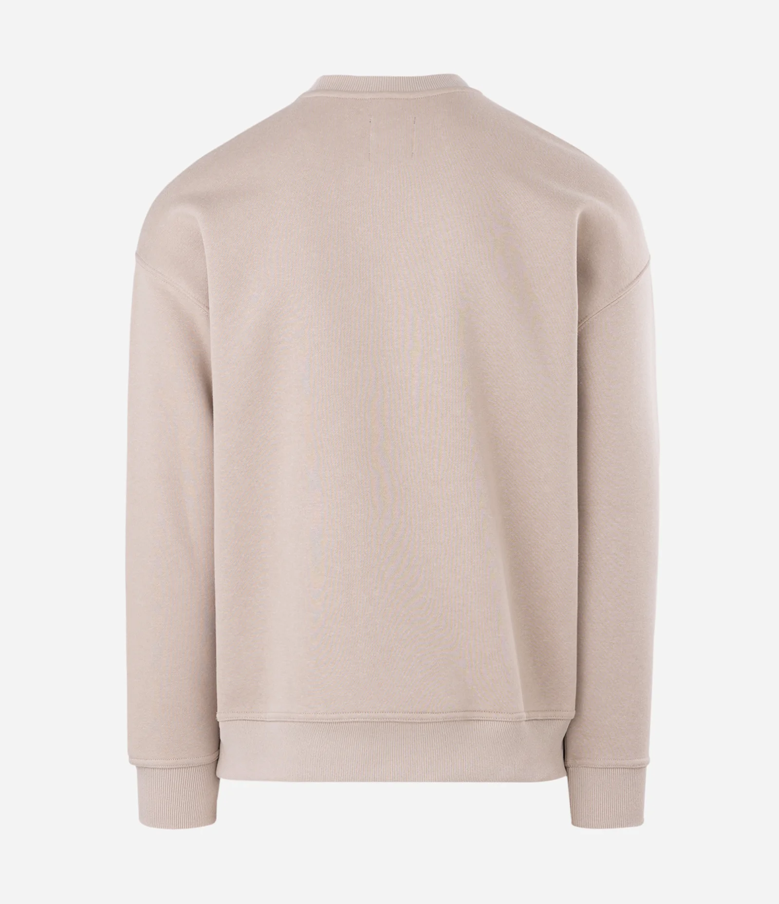 Blusão Boxy em Moletom com Felpa Liso Bege 2