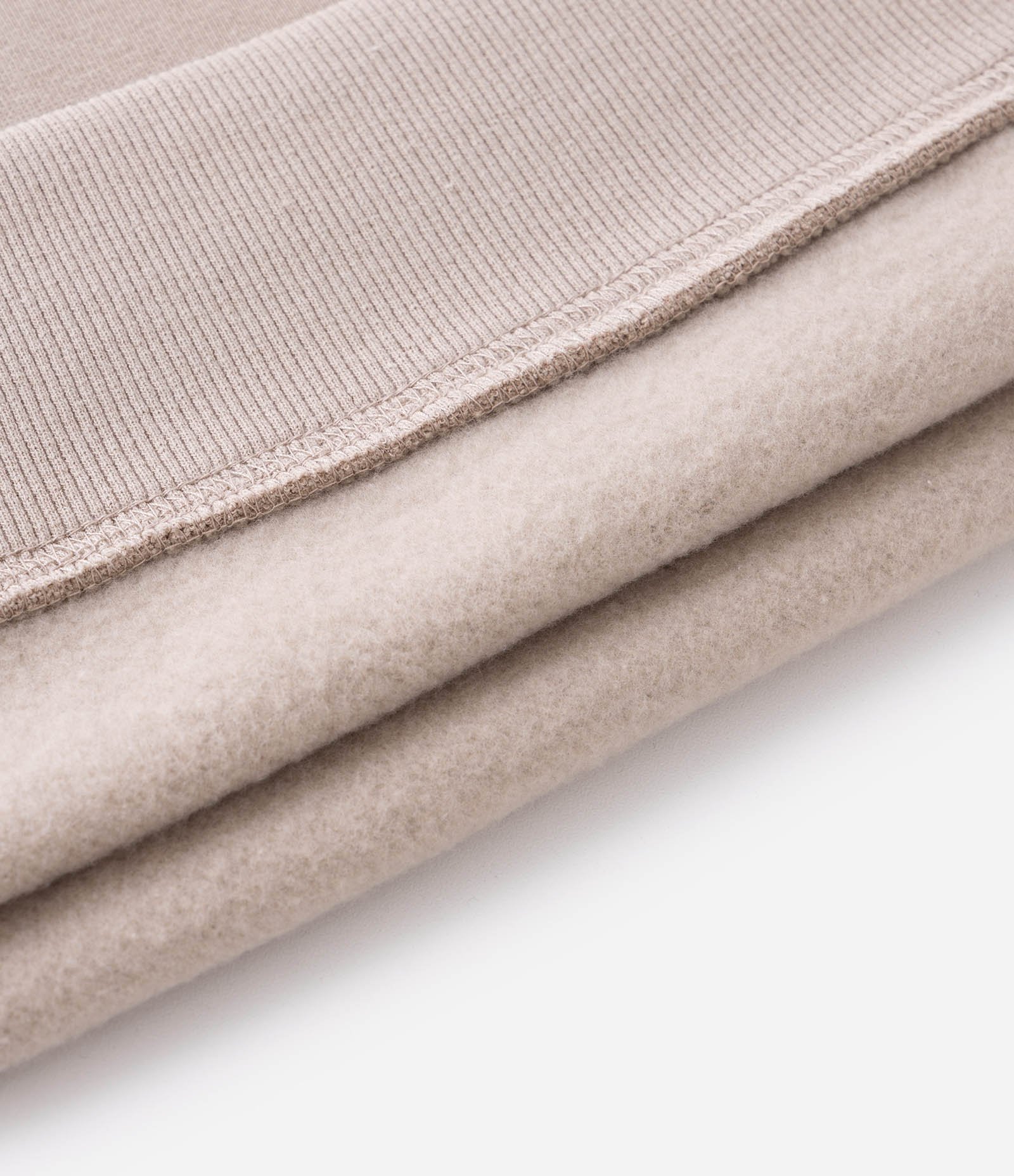 Blusão Boxy em Moletom com Felpa Liso Bege 4