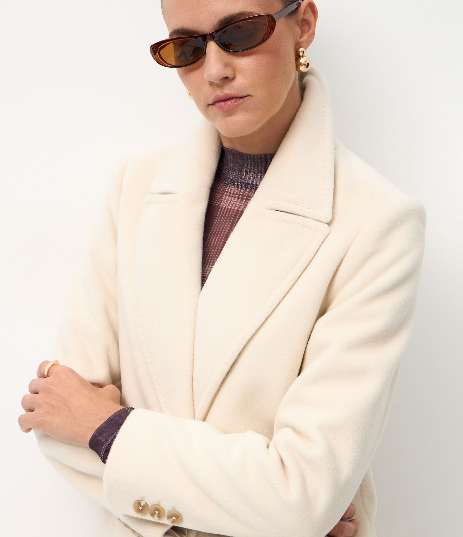 Casaco Alongado com Bolsos Laterais e Fenda Traseira Off White 3